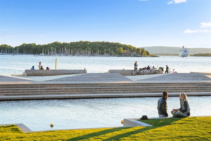 Nærområde: Kort tur ned til Sørenga bad Galleribilde