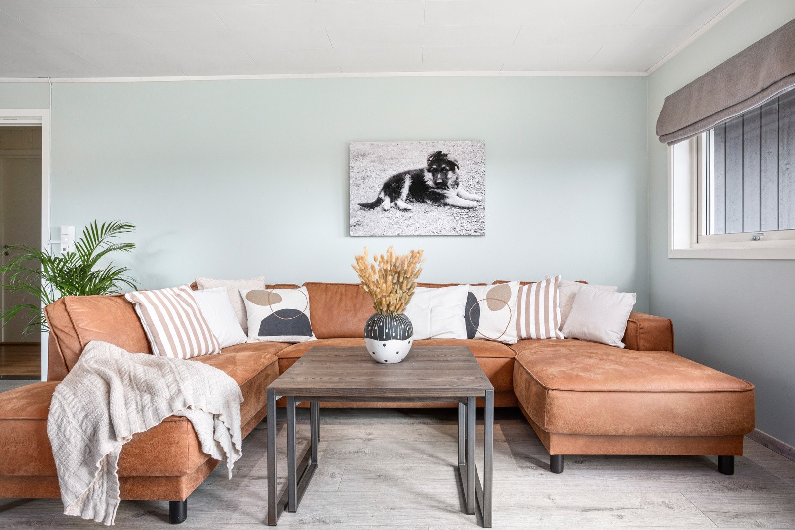 Det er lagt varmefolie i gulv i stuen. Galleribilde