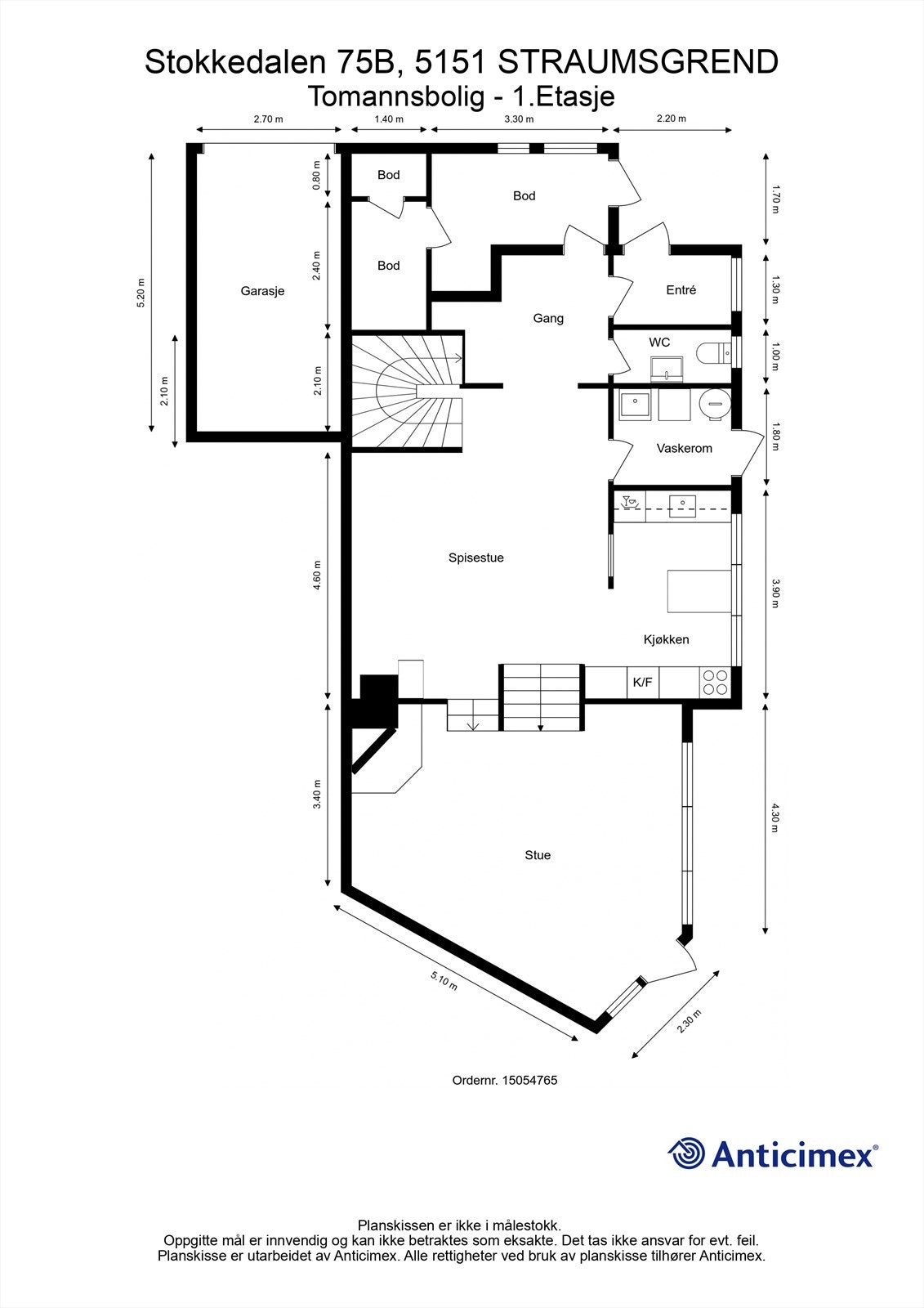 - Plantegning 1. etasje - Galleribilde