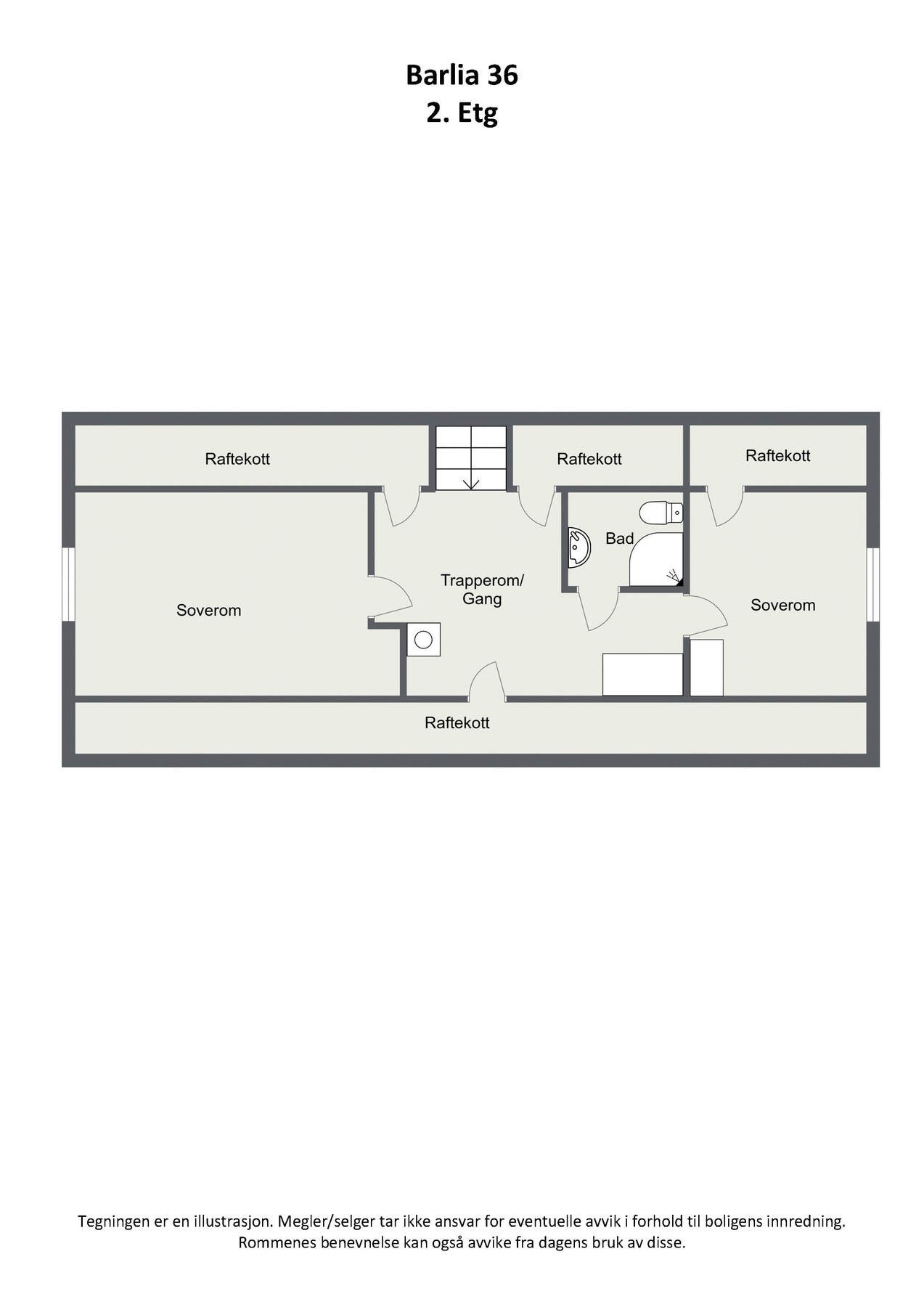 Plantegning 2D - 2.etg Galleribilde