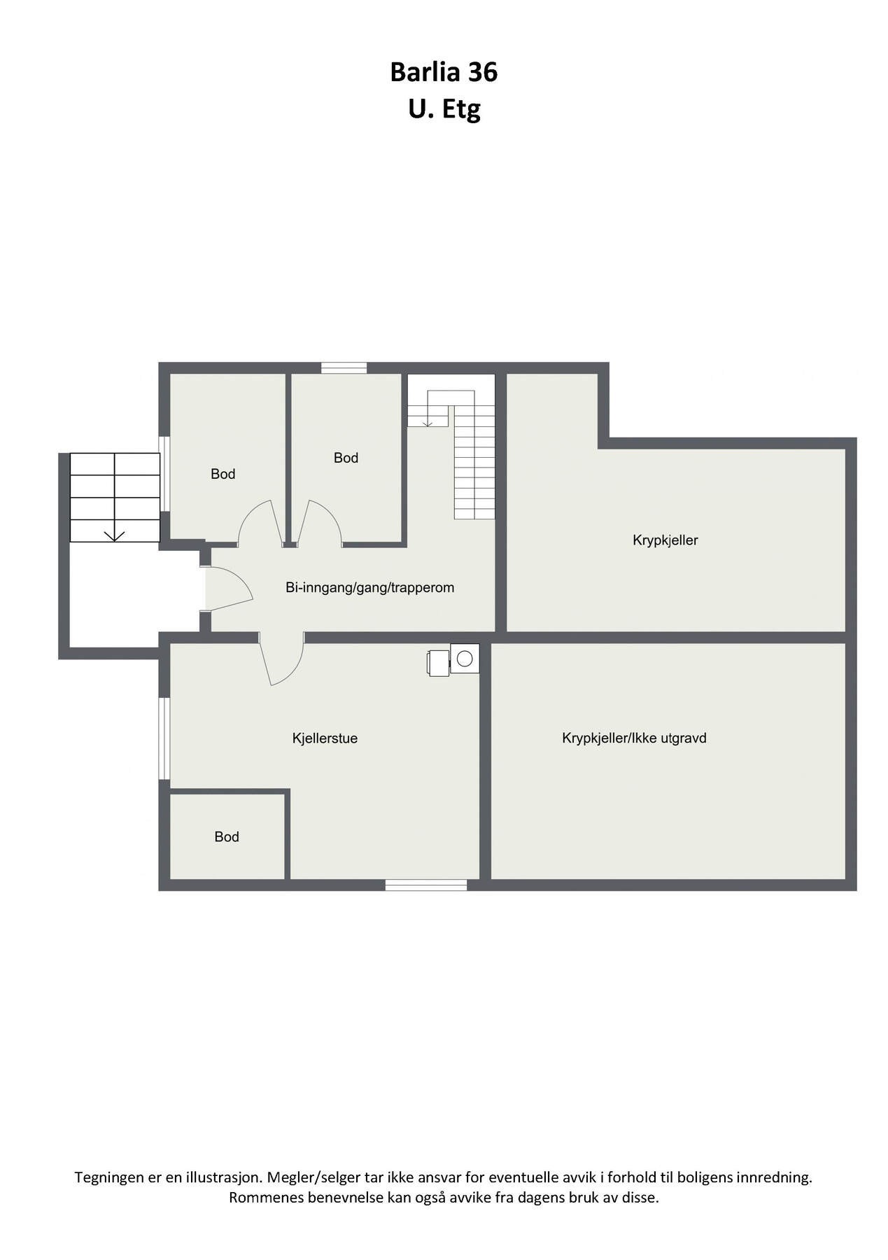 Plantegning 2D - U.etg Galleribilde