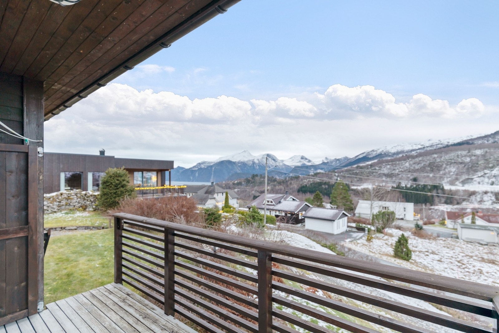 Praktisk trapp til hagen Galleribilde