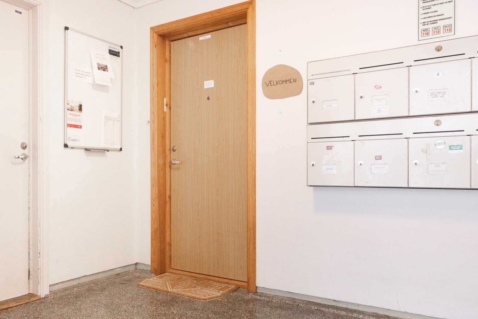 Fra ytterdøren til blokken er det trappefri adkomst til leiligheten. Galleribilde