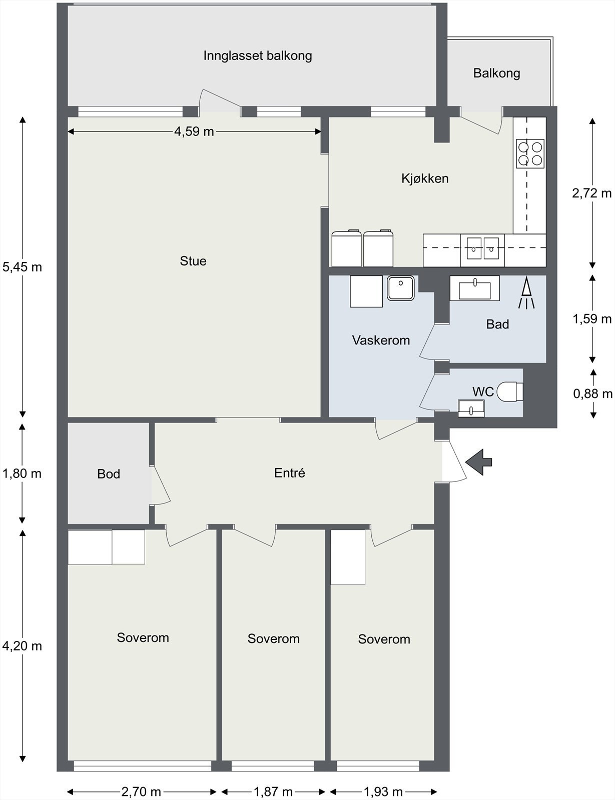 Plantegning Galleribilde