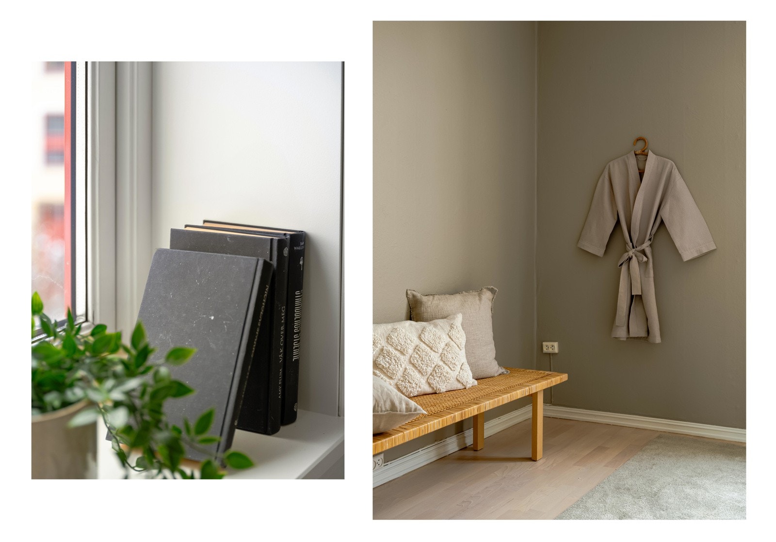 Vindu på soverom med karmer av tre og aluminium med tolags-glass fra 2008. Galleribilde