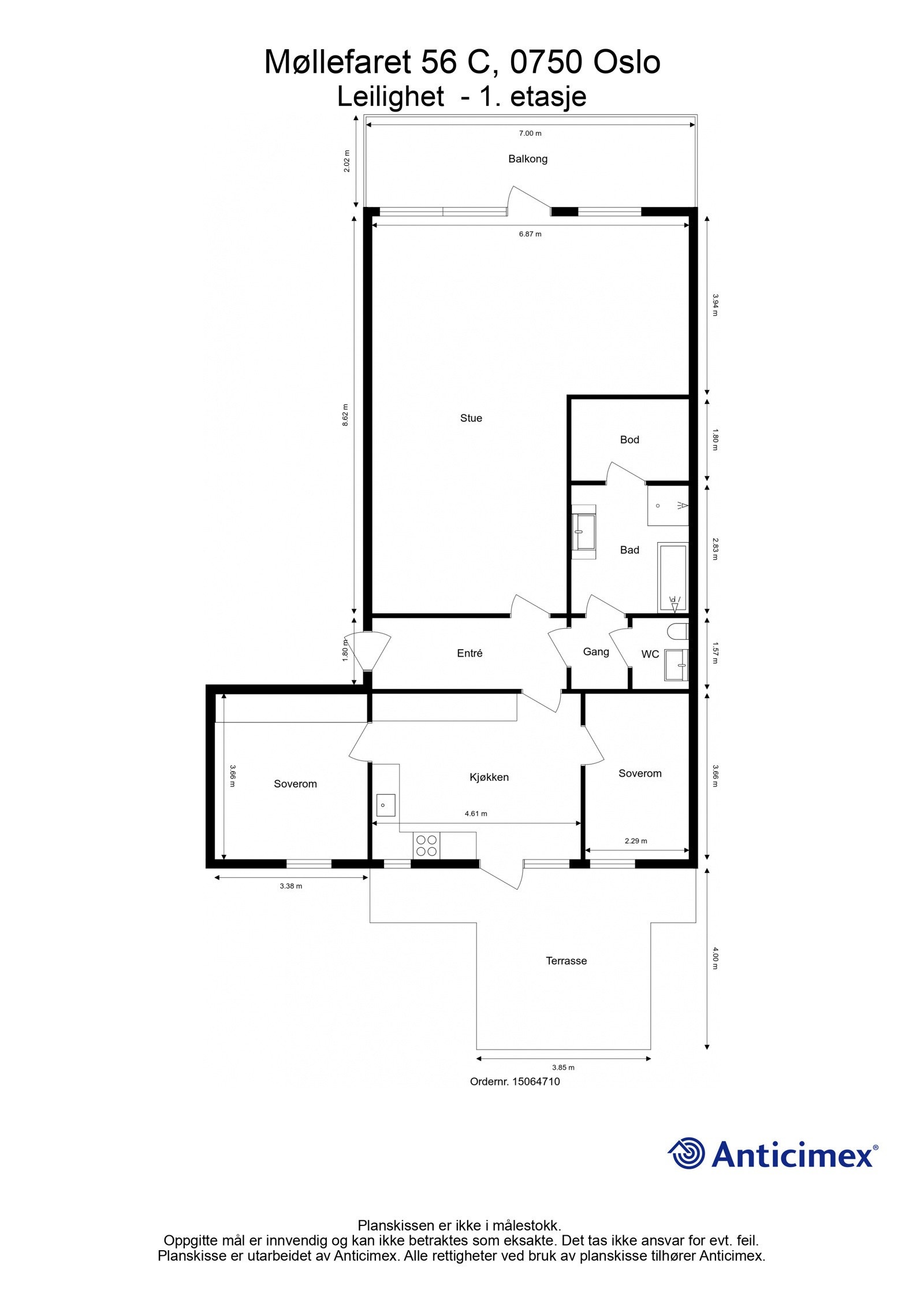 Plantegning Galleribilde