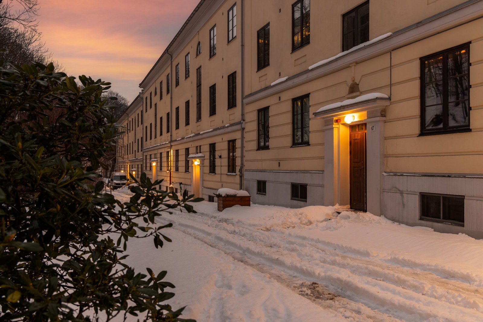 Fasade mot bakgård Galleribilde