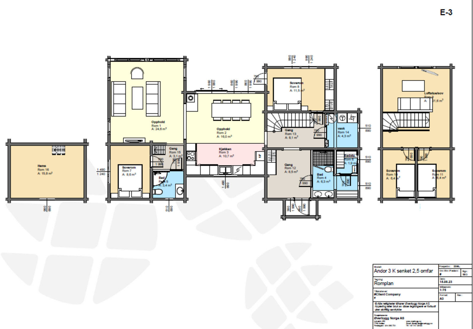 Plantegning Andor 3. Spesialtipasset. Se også vedlagte PDF Galleribilde