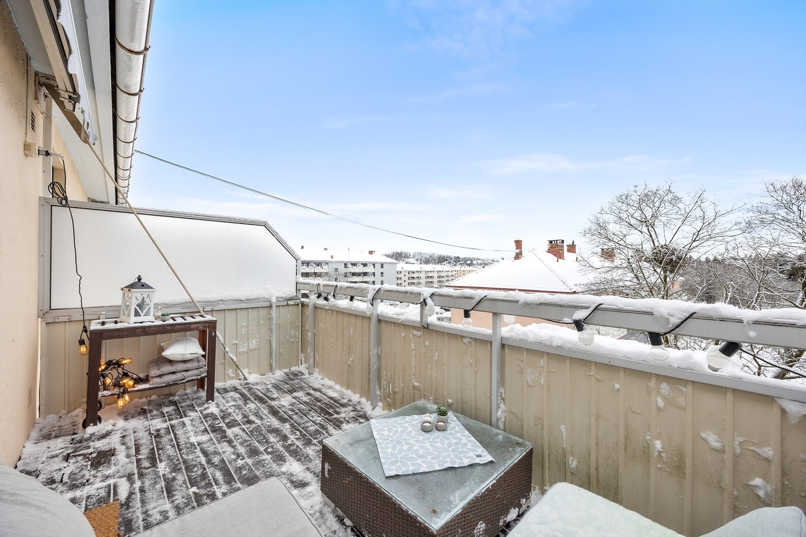 Sjarmerende balkong med mulighet for koselige stunder. Galleribilde