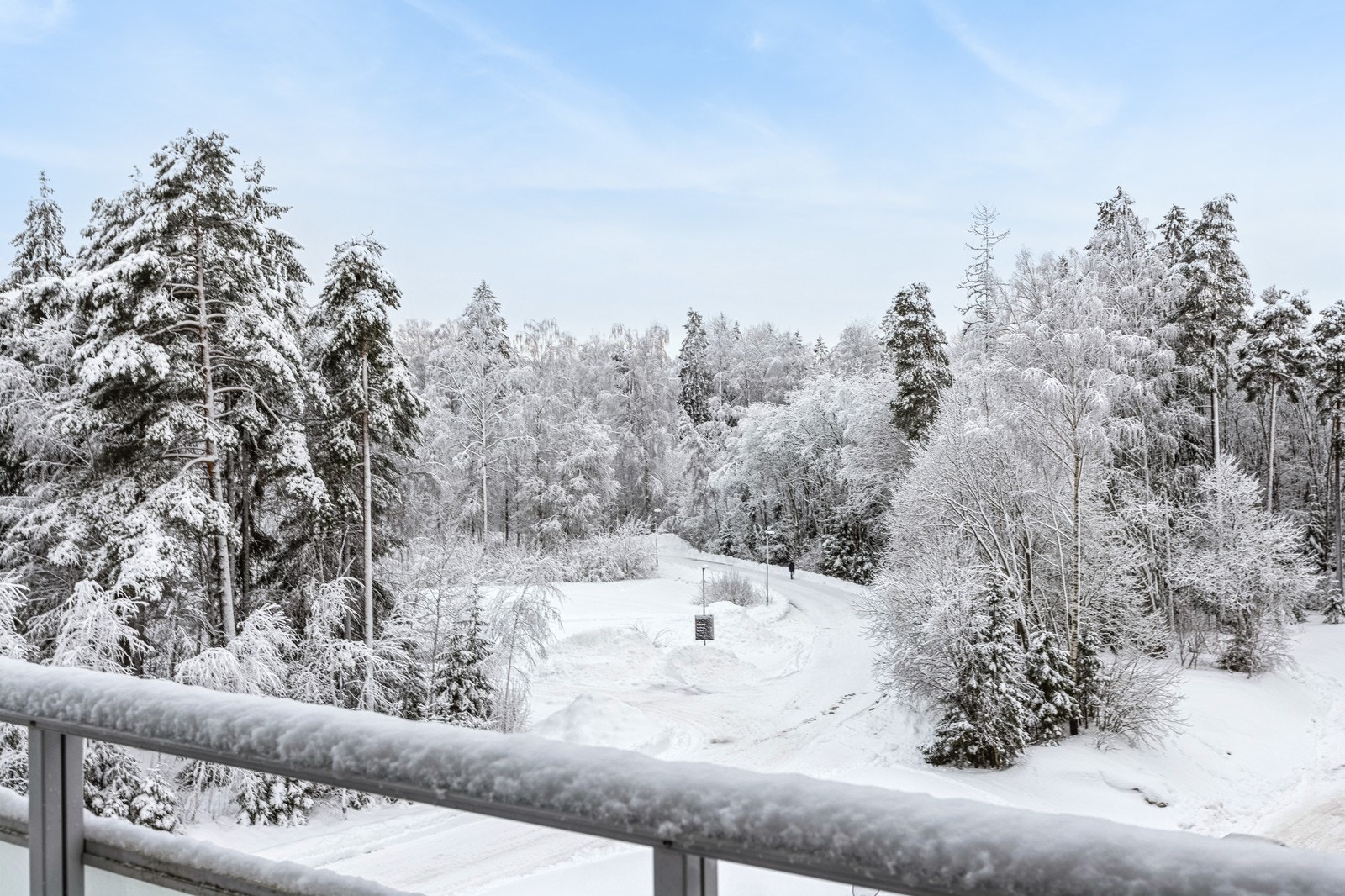 fin utsikt fra balkongen Galleribilde