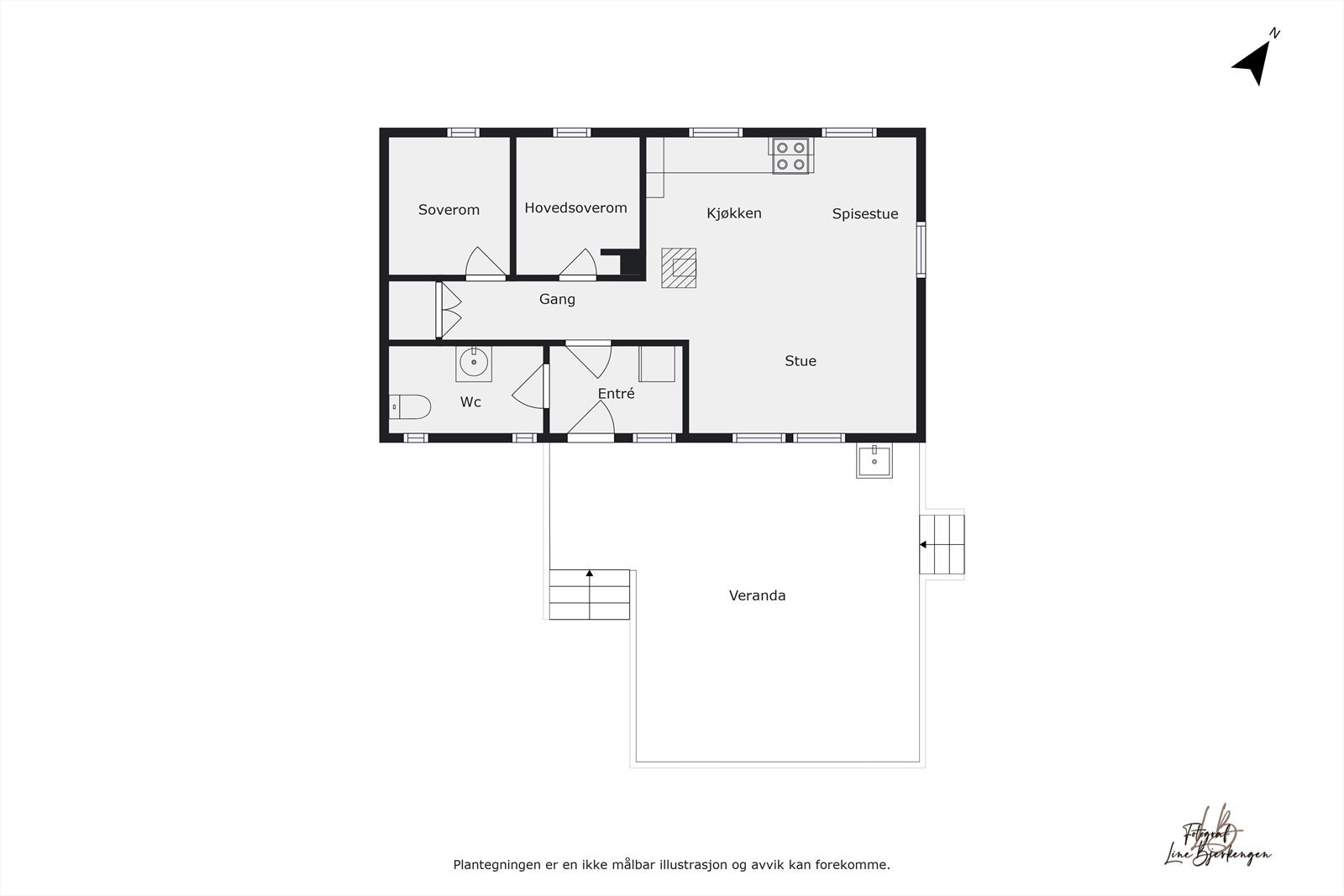 Plantegning Galleribilde