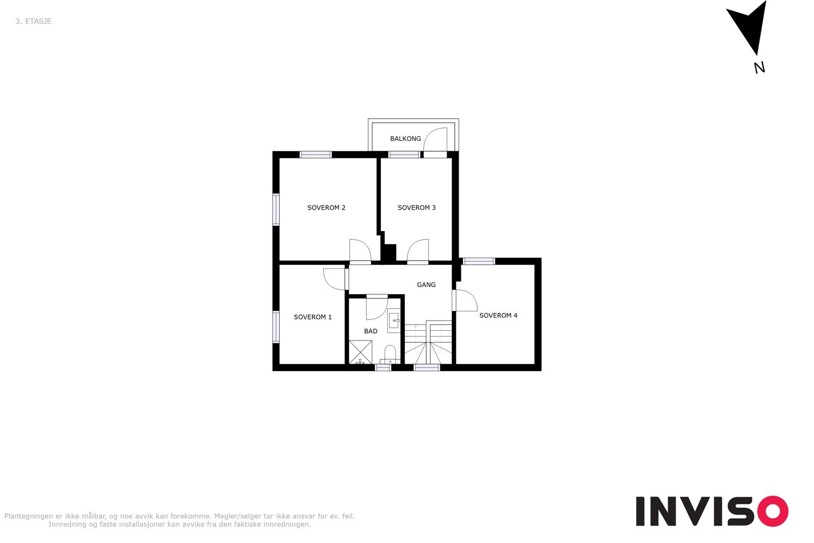 Illustrert planteikning 2.etg, avvik kan forekomme Galleribilde