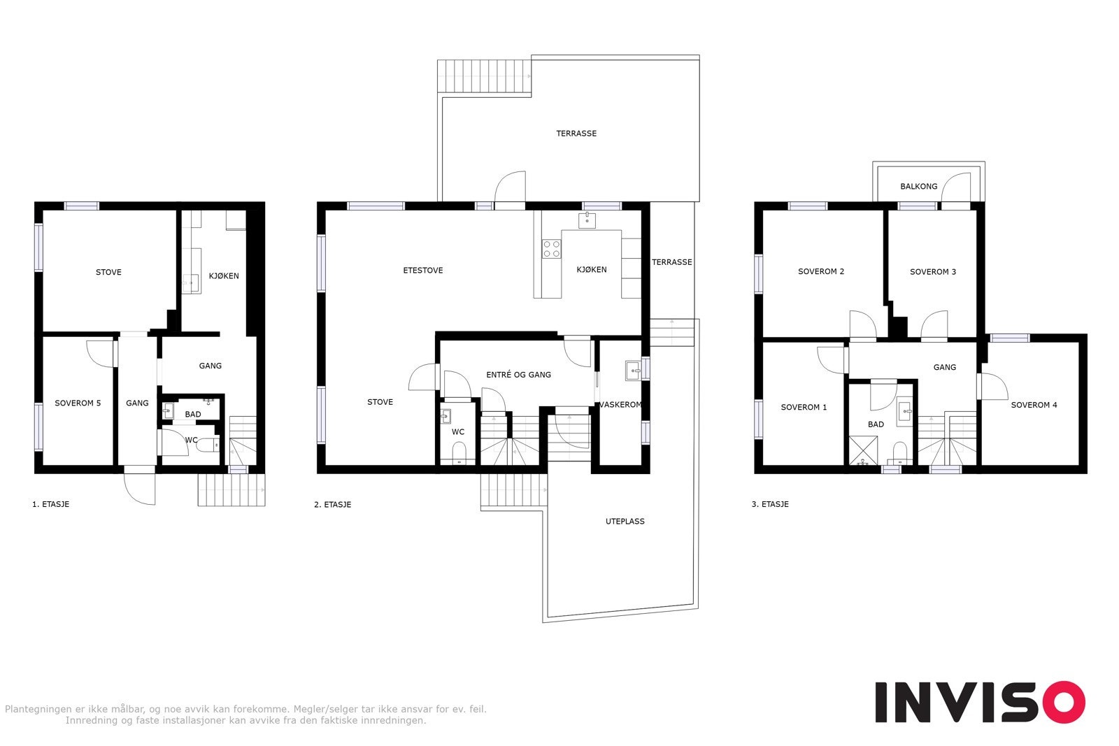Illustrert planteikning heile bustaden, avvik kan forekomme Galleribilde