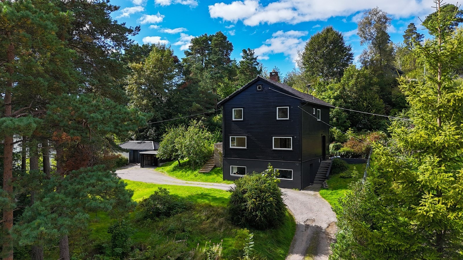 Oversiktsbilete over eigedommen. Galleribilde