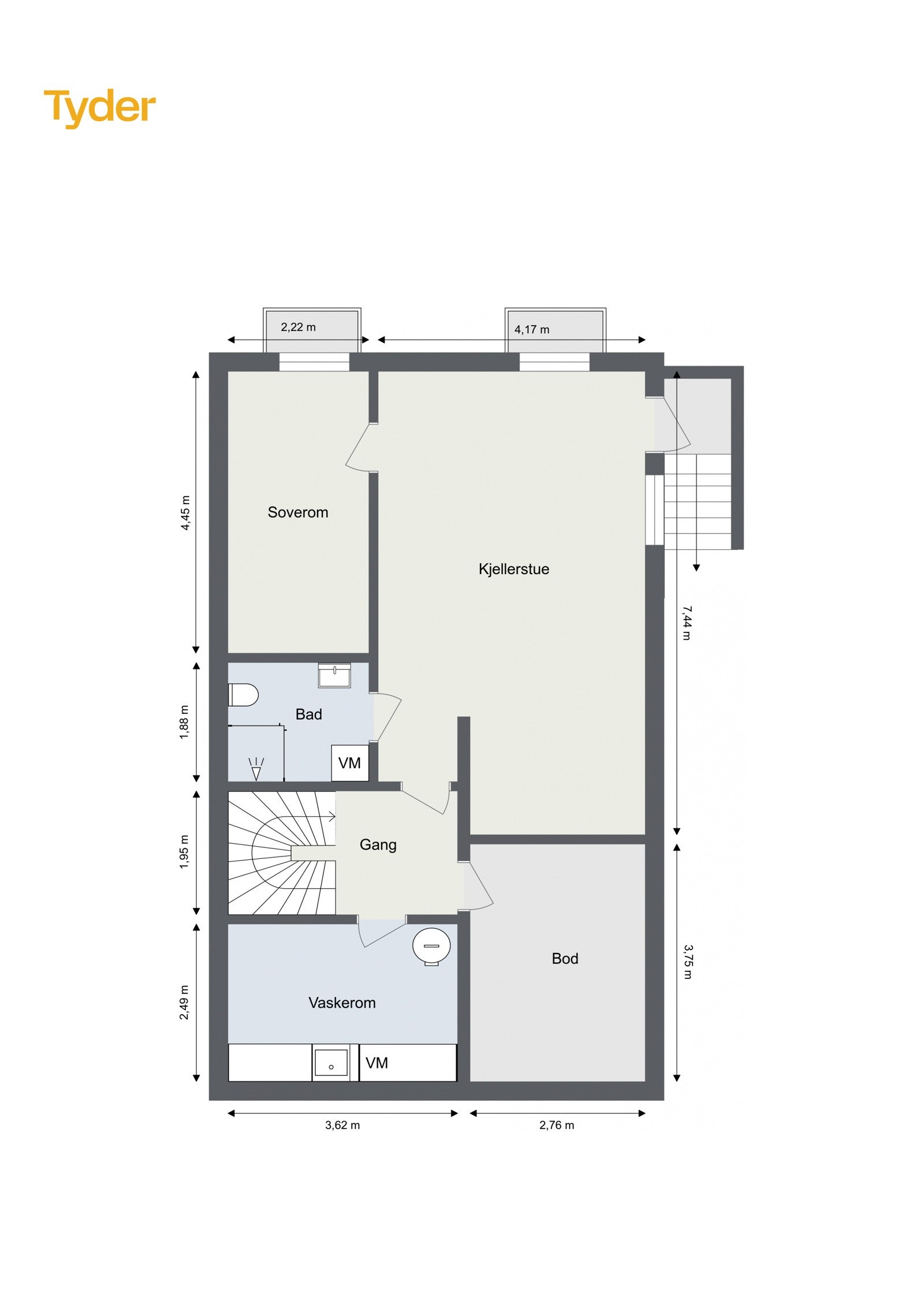 Plantegning Kjeller Galleribilde