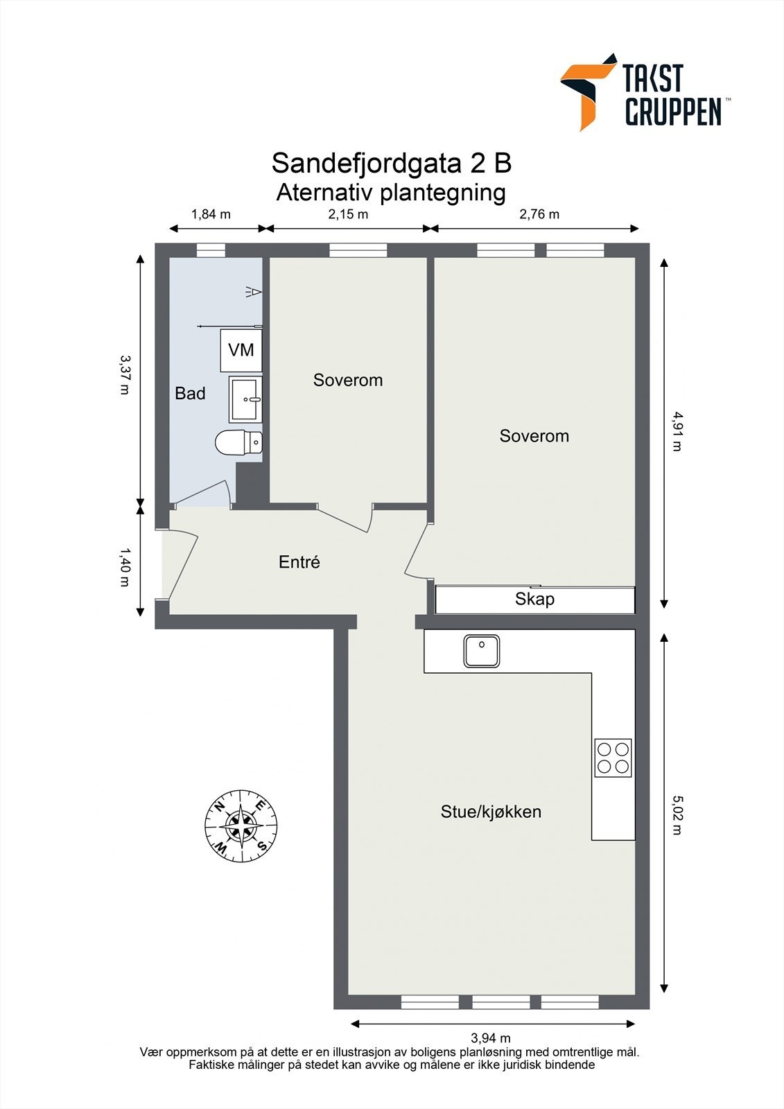Alternativ plantegning. Galleribilde