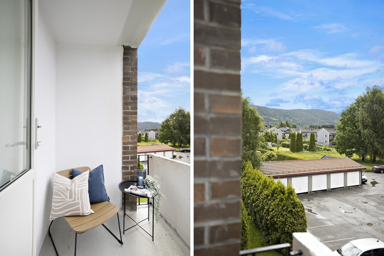 Balkong med gode solforhold Galleribilde