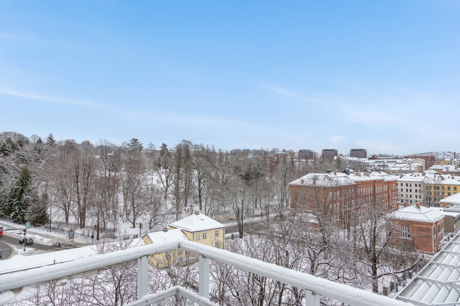 Takterrassen har også utsikt mot Botanisk hage. Galleribilde