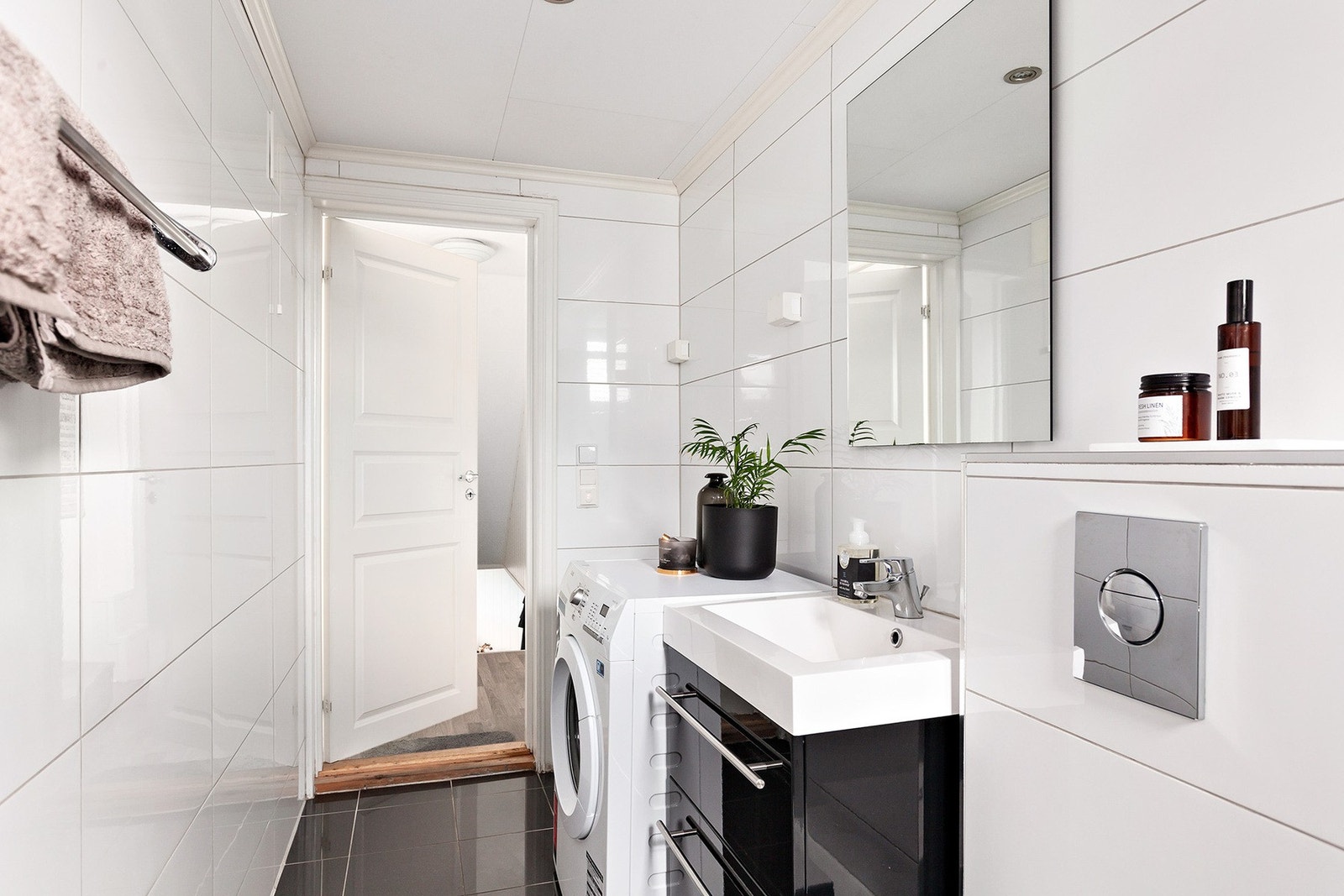 Her er det også opplegg for vaskemaskin. Galleribilde