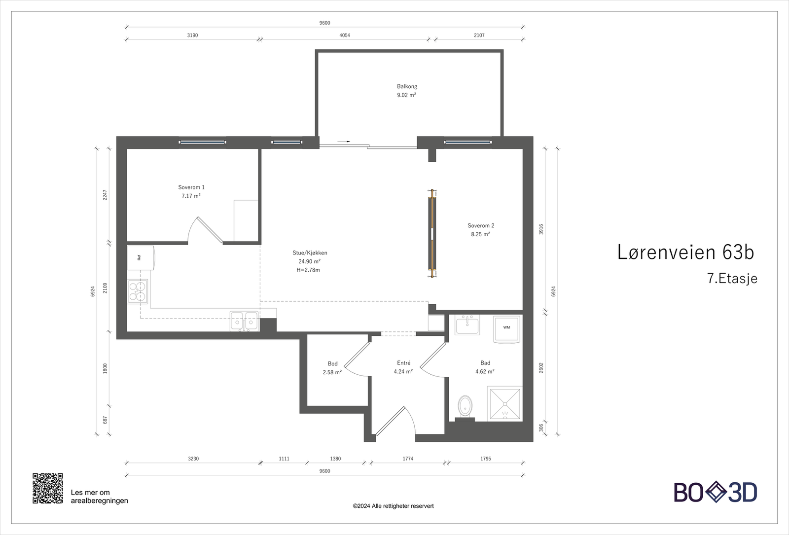 Plantegning Galleribilde