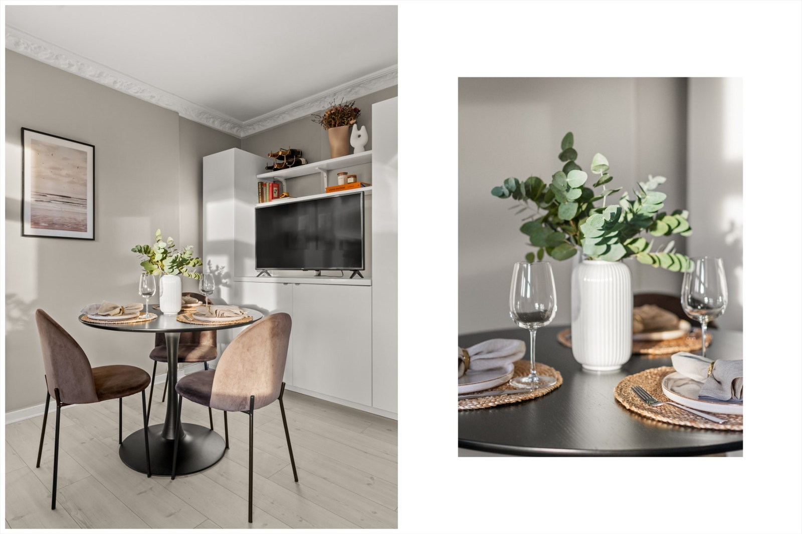Her kan man invitere venner og familie på hyggelig middag. Galleribilde