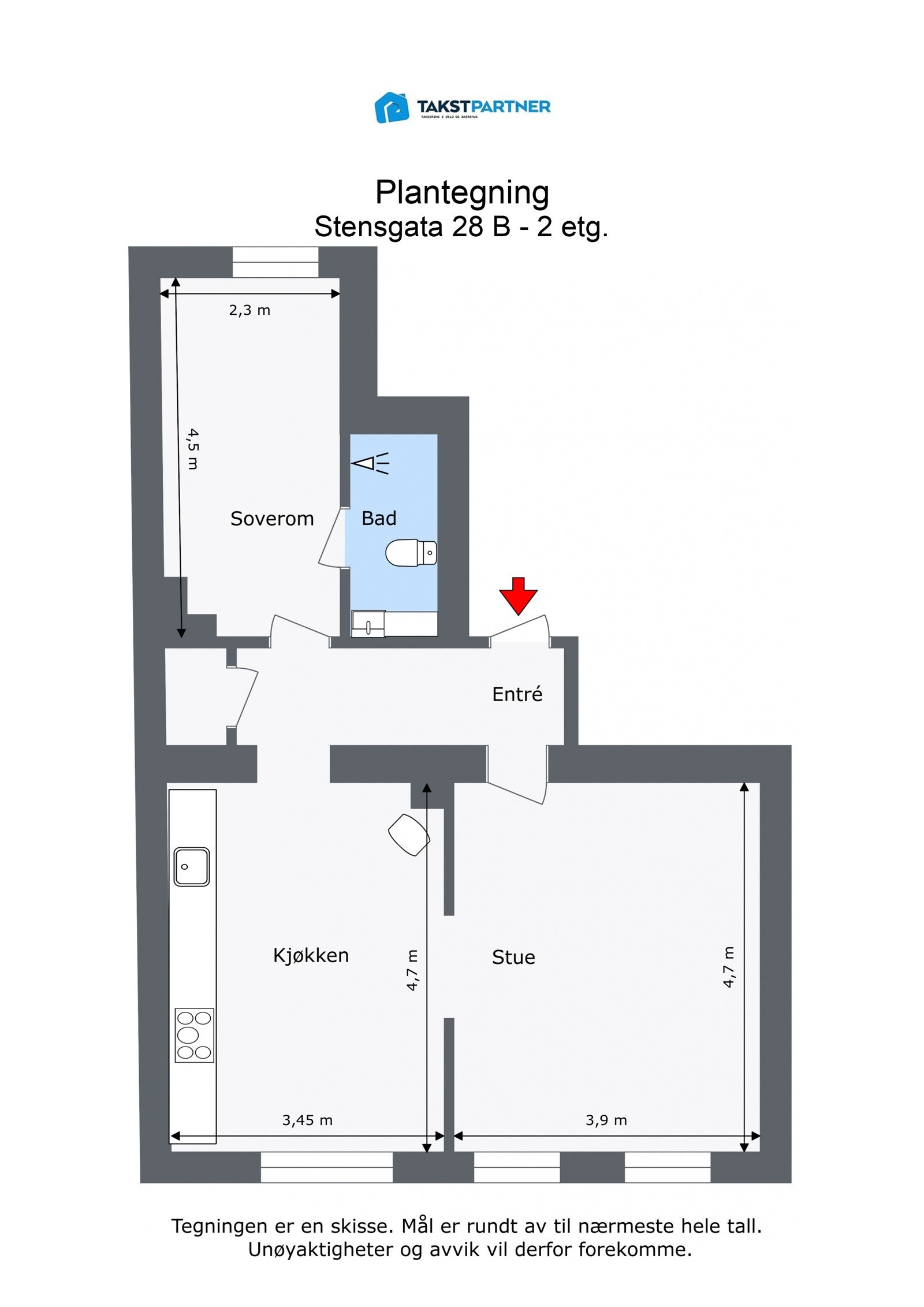 Planskisse. Galleribilde