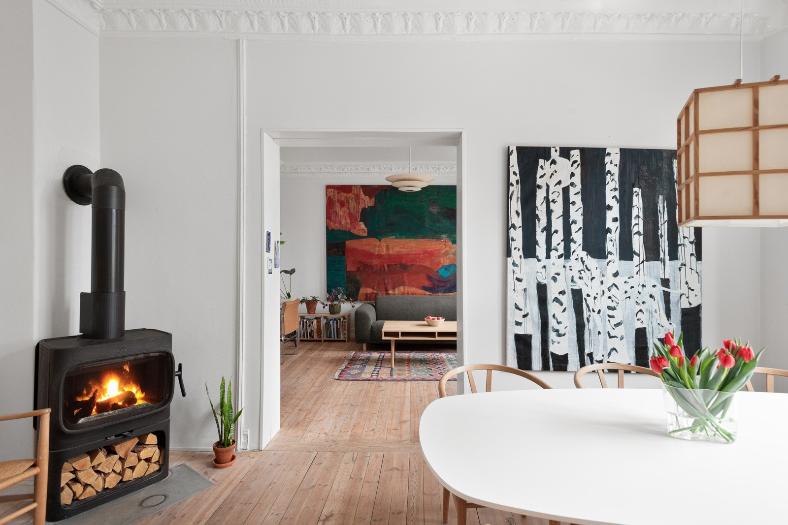 To store oppholdsrom på rad. Galleribilde