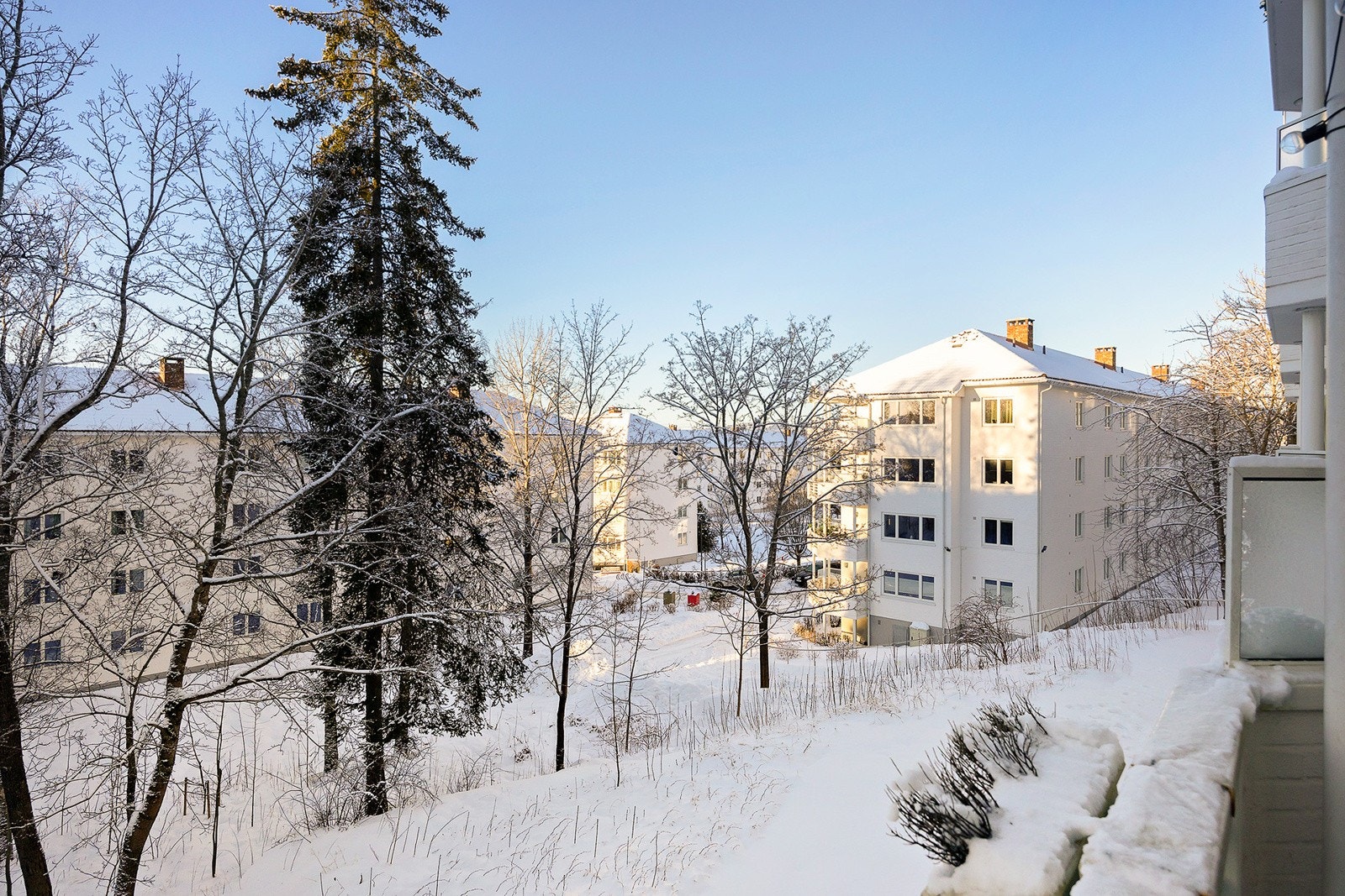 Åpent utsyn fra balkongen Galleribilde