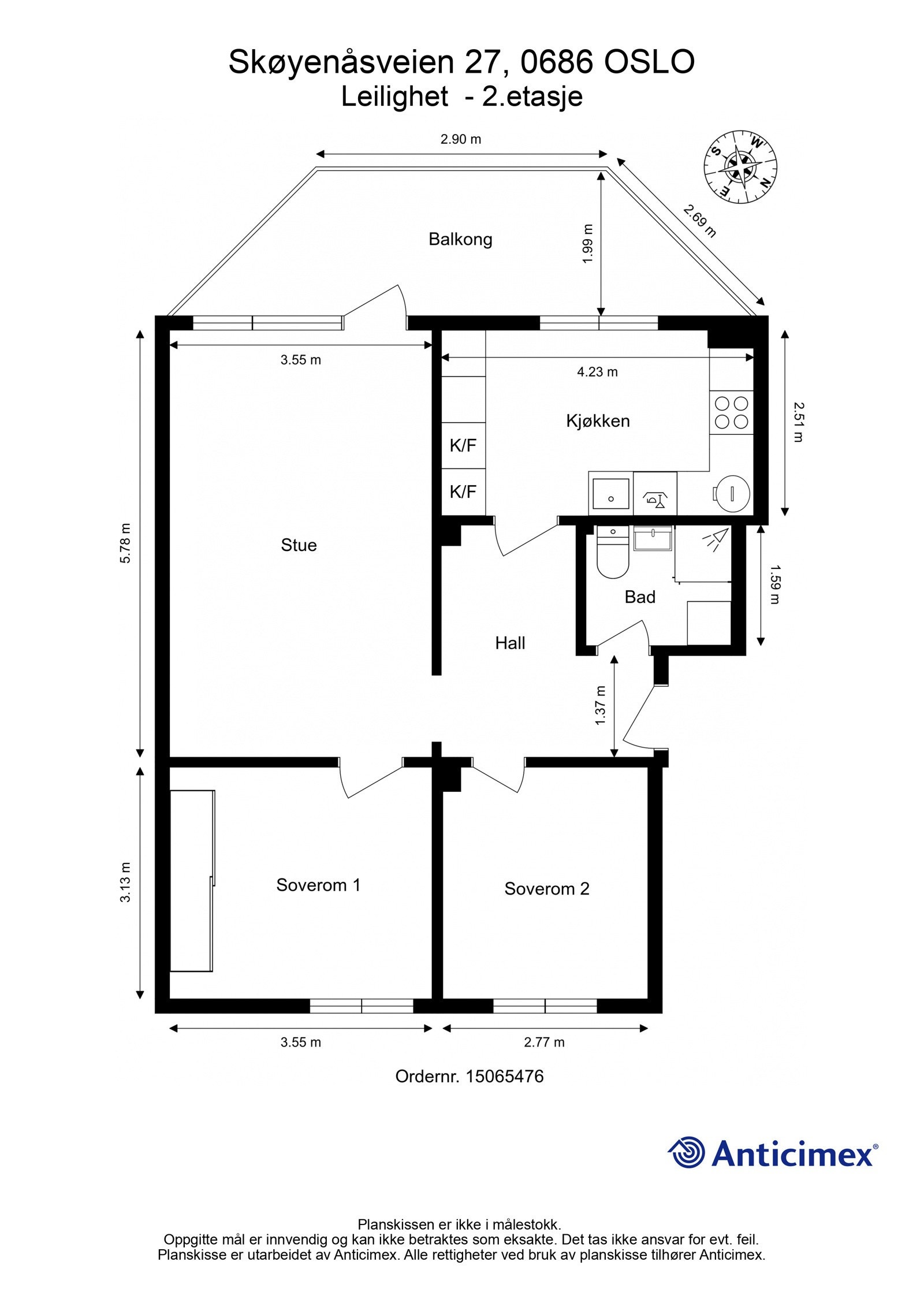 Plantegning Galleribilde