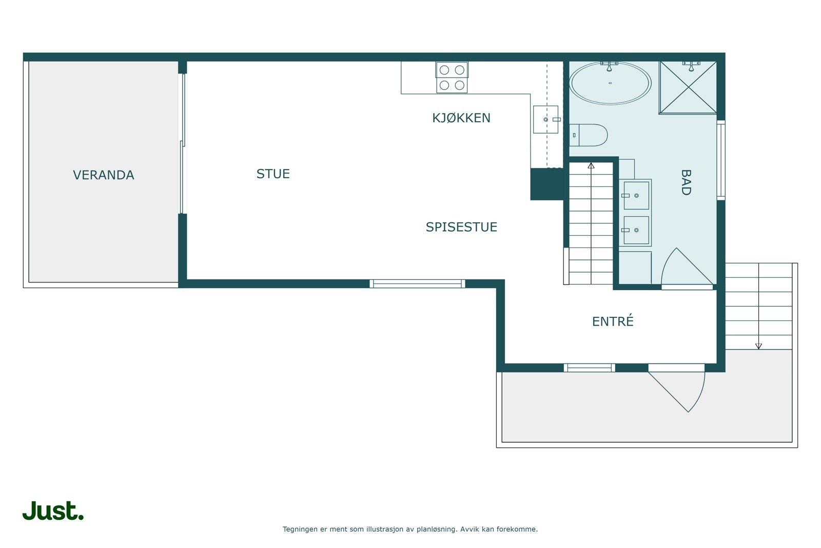 Planskisse 1. etasje Galleribilde