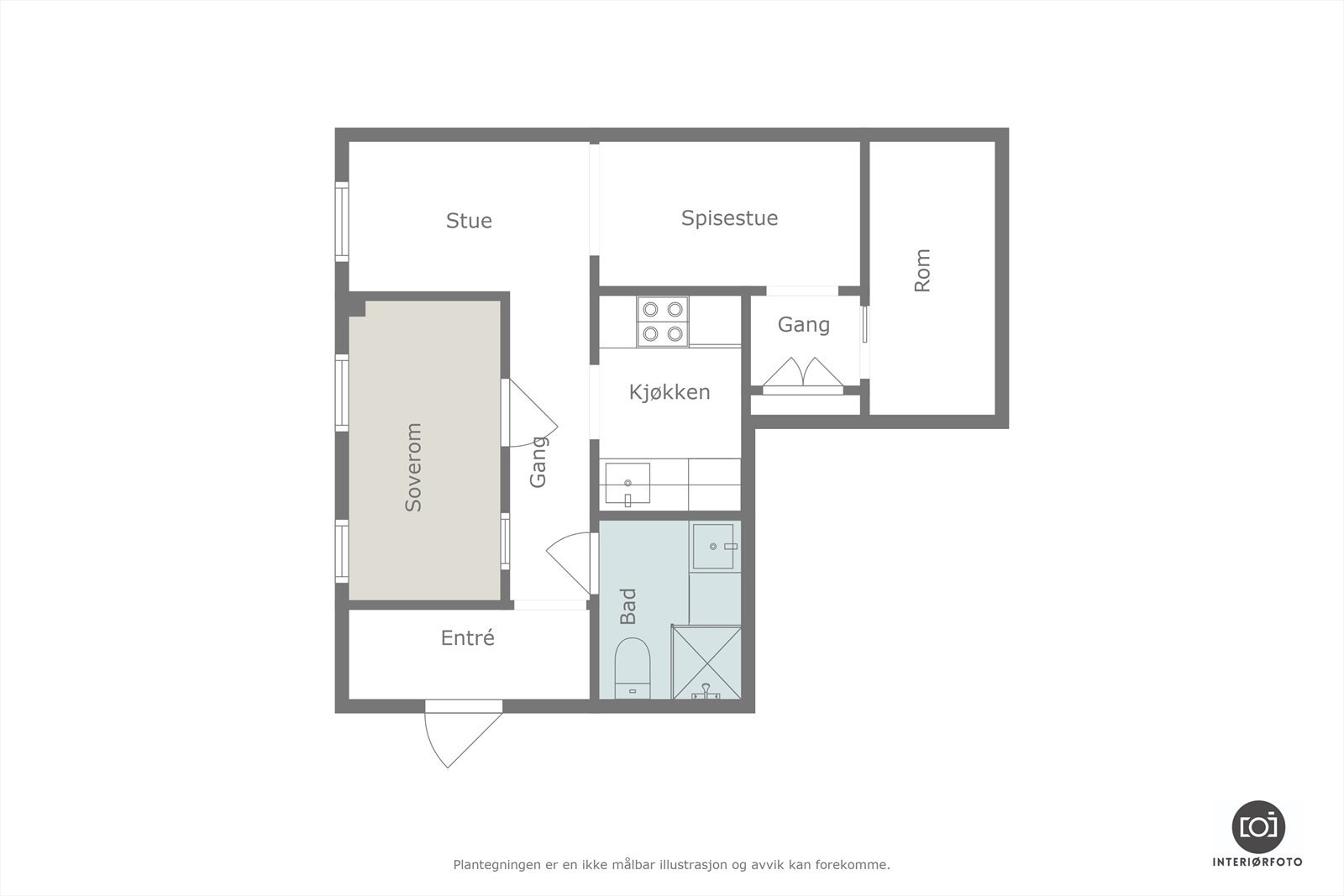 Plantegning Galleribilde