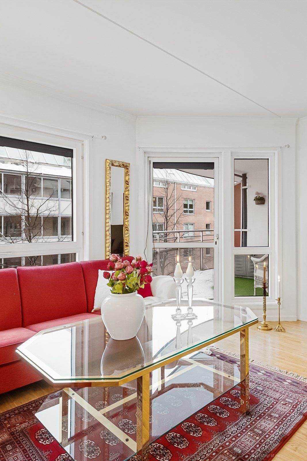 Stue med utgang til balkong Galleribilde