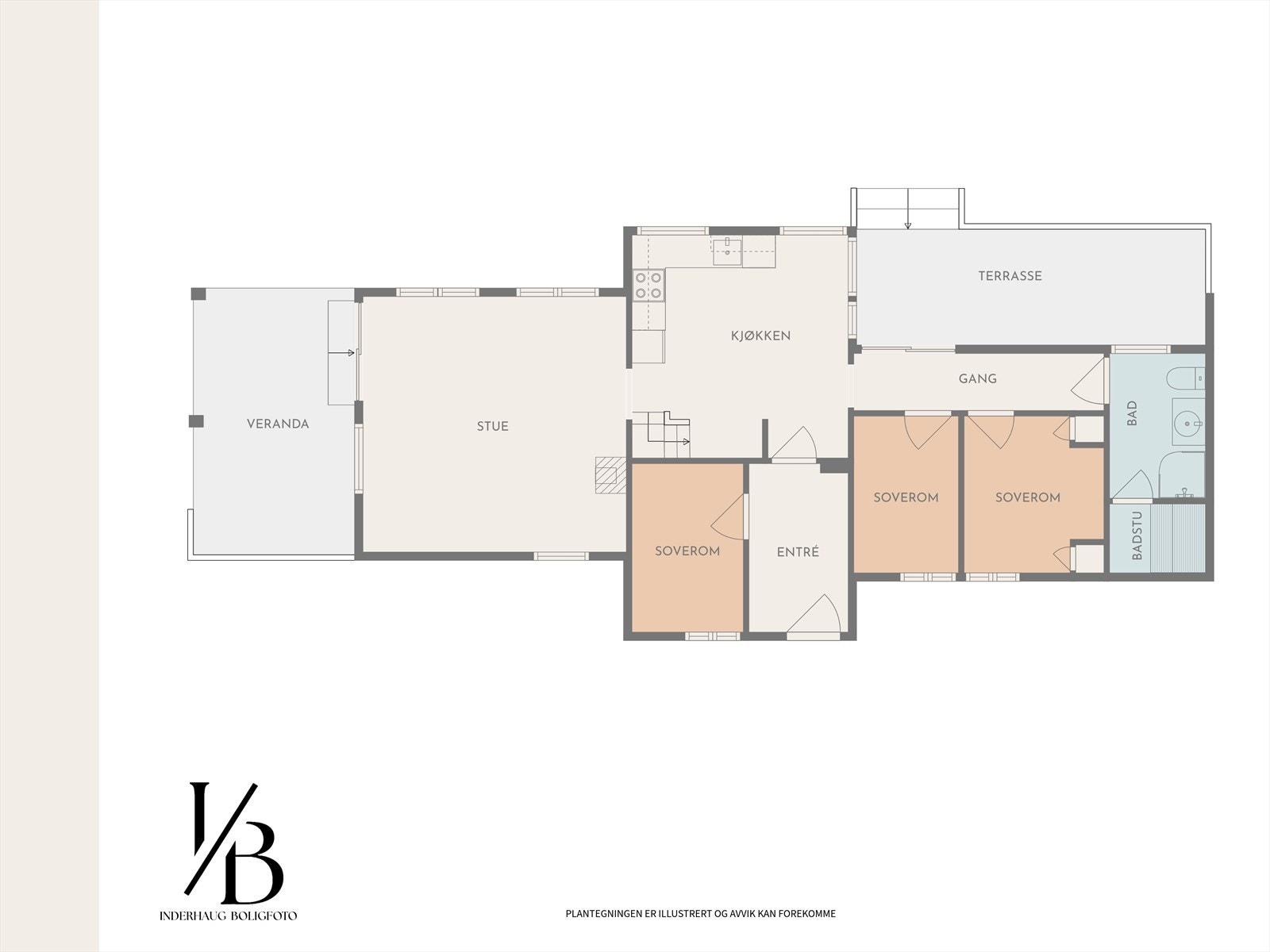 Plantegning første etasje Galleribilde