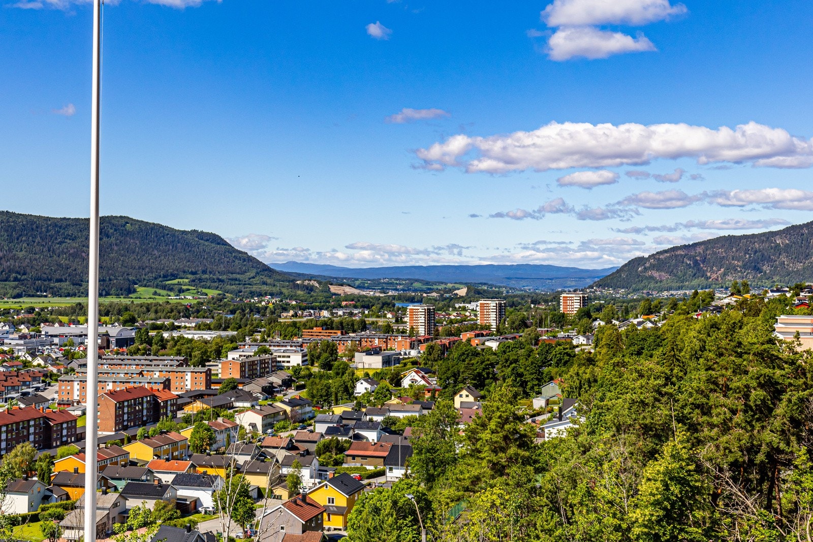 Utsikt retning eikerbygdene og Kongsberg. Galleribilde