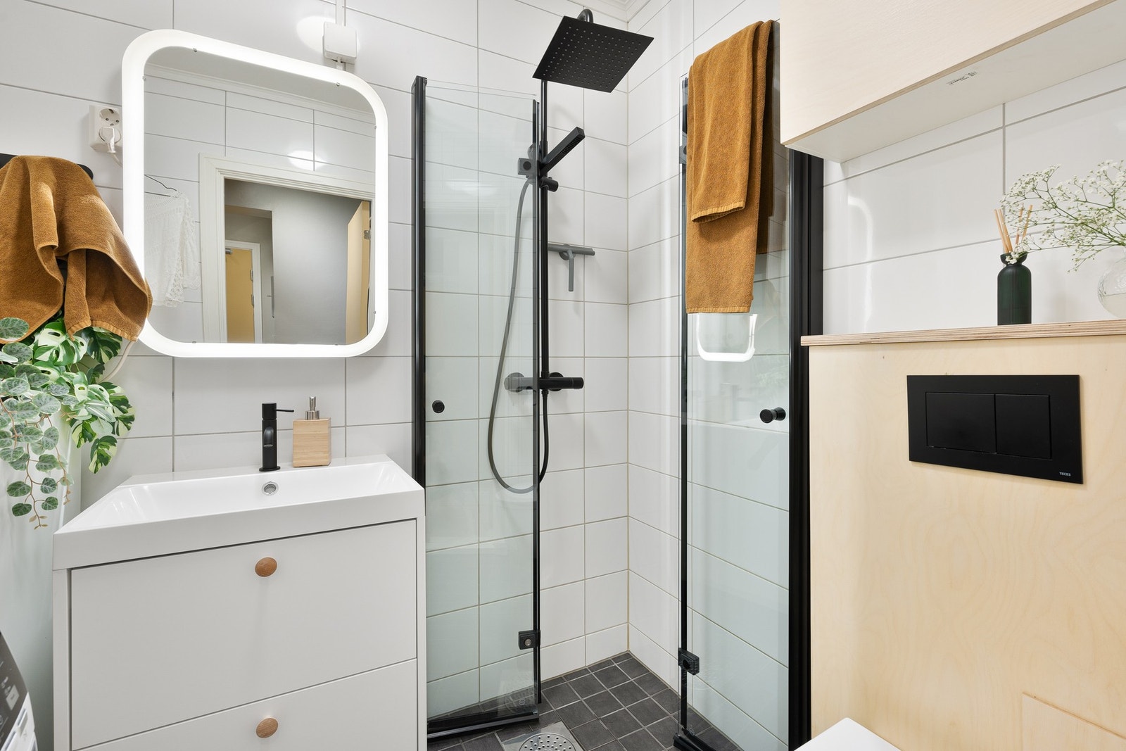 Pent baderom som ble oppusset i 2013. Galleribilde