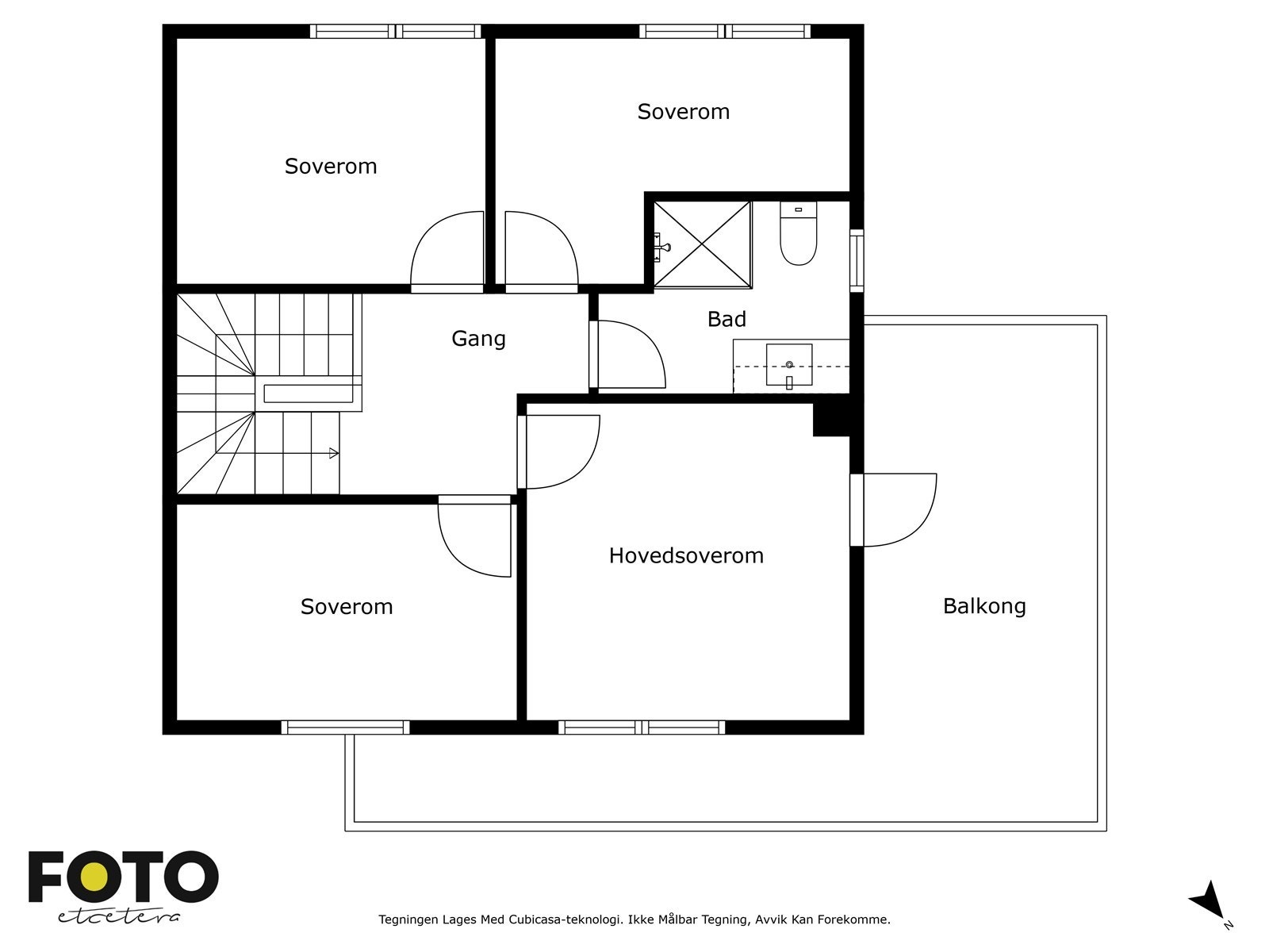Veiledende plantegning 2. Etasje - Ikke målbar Galleribilde