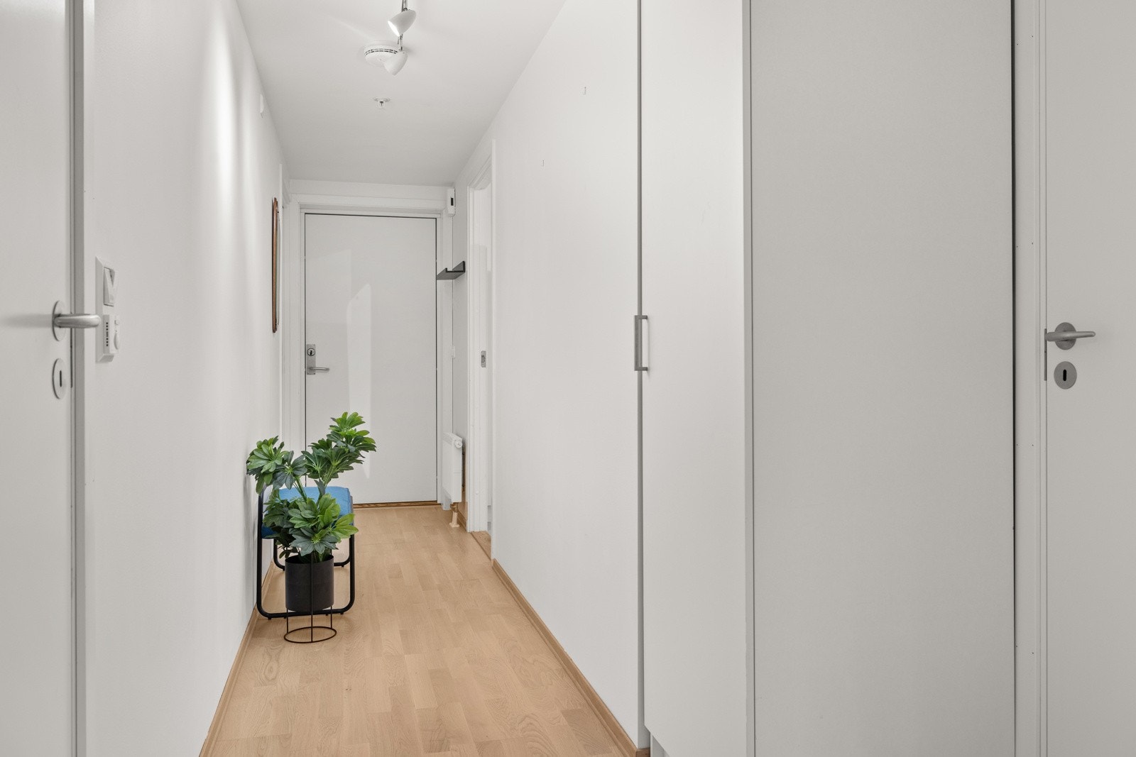 Entré med tilgang til praktisk, innvendig bod. Galleribilde