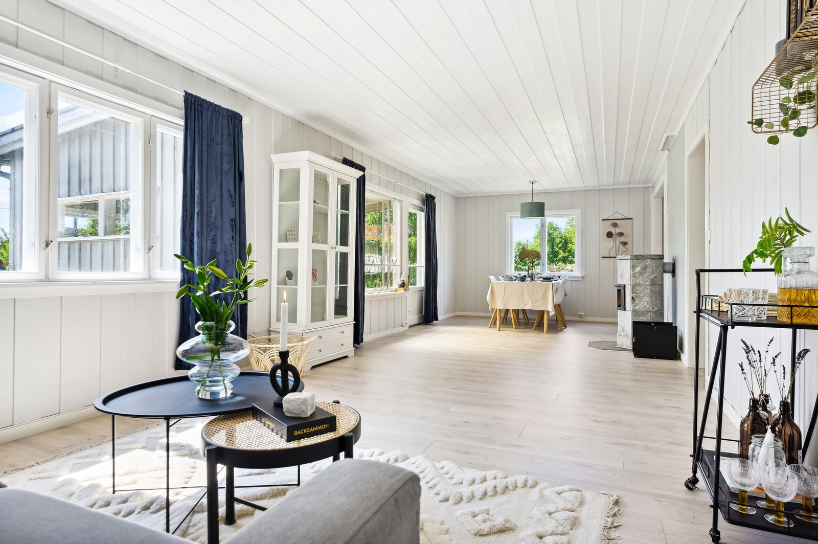 Stuen har flere og gode møbleringsmuligheter. Galleribilde