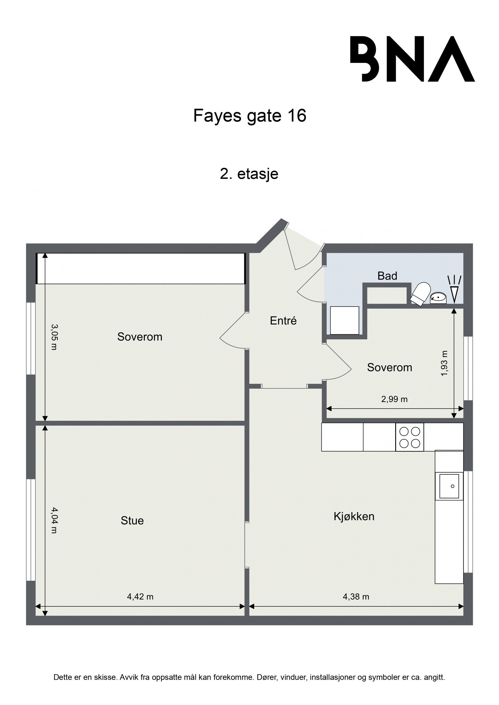 Plantegning Galleribilde