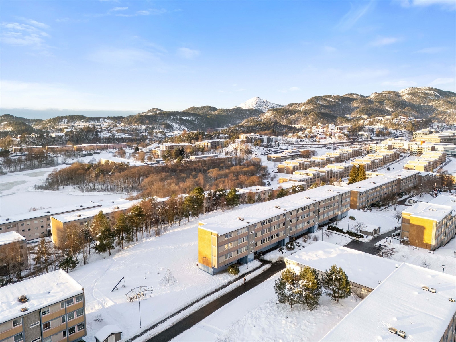 Oversiktsbilde fra luften Galleribilde