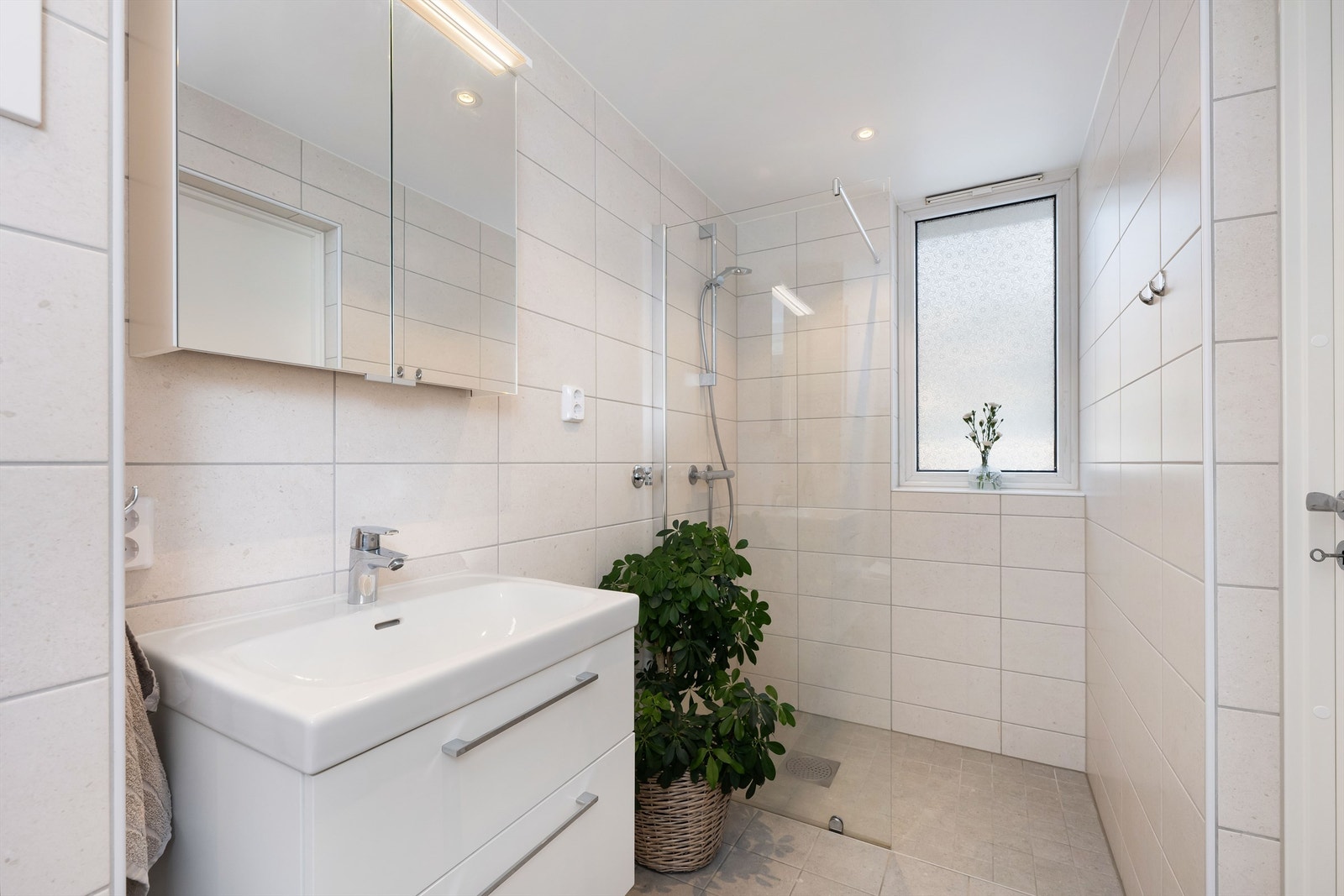 Badet er nylig oppusset i regi av borettslaget. Galleribilde