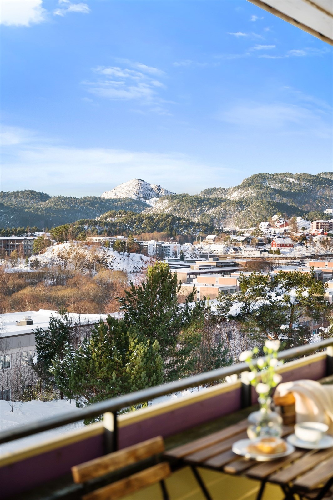 Utsikt fra altanen Galleribilde