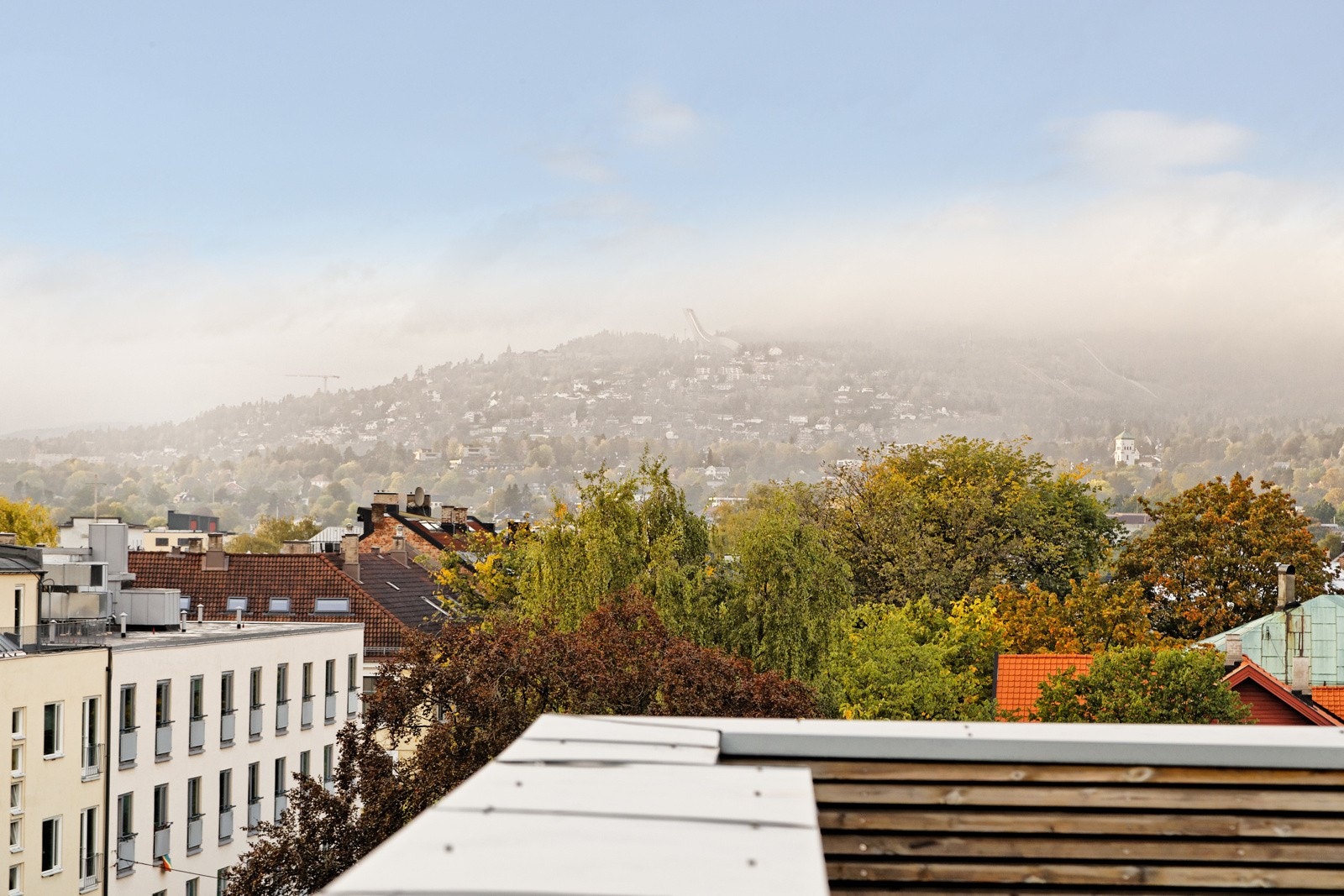 Utsikt fra takterrassen Galleribilde