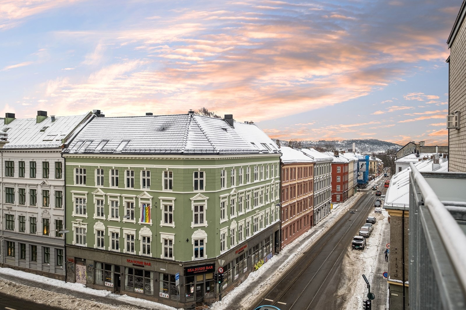 Utsikt fra balkongen. Galleribilde