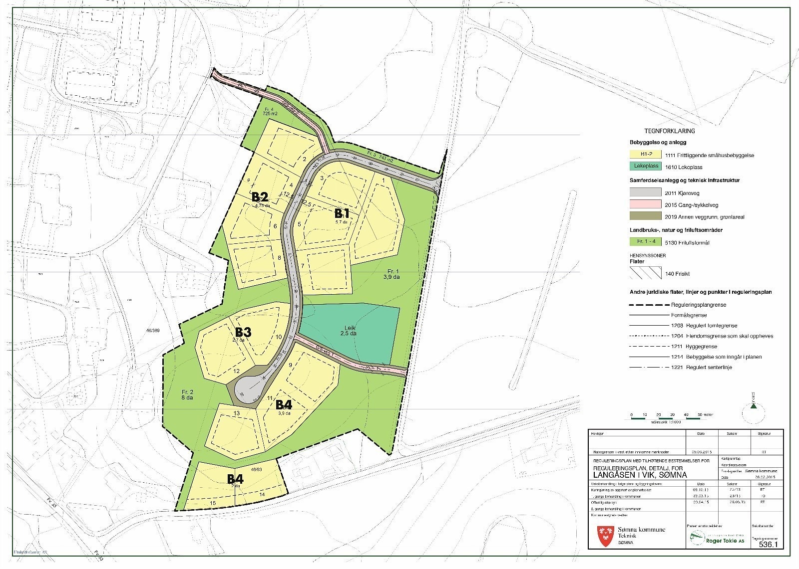 Området består av 15 romslige boligtomter Galleribilde