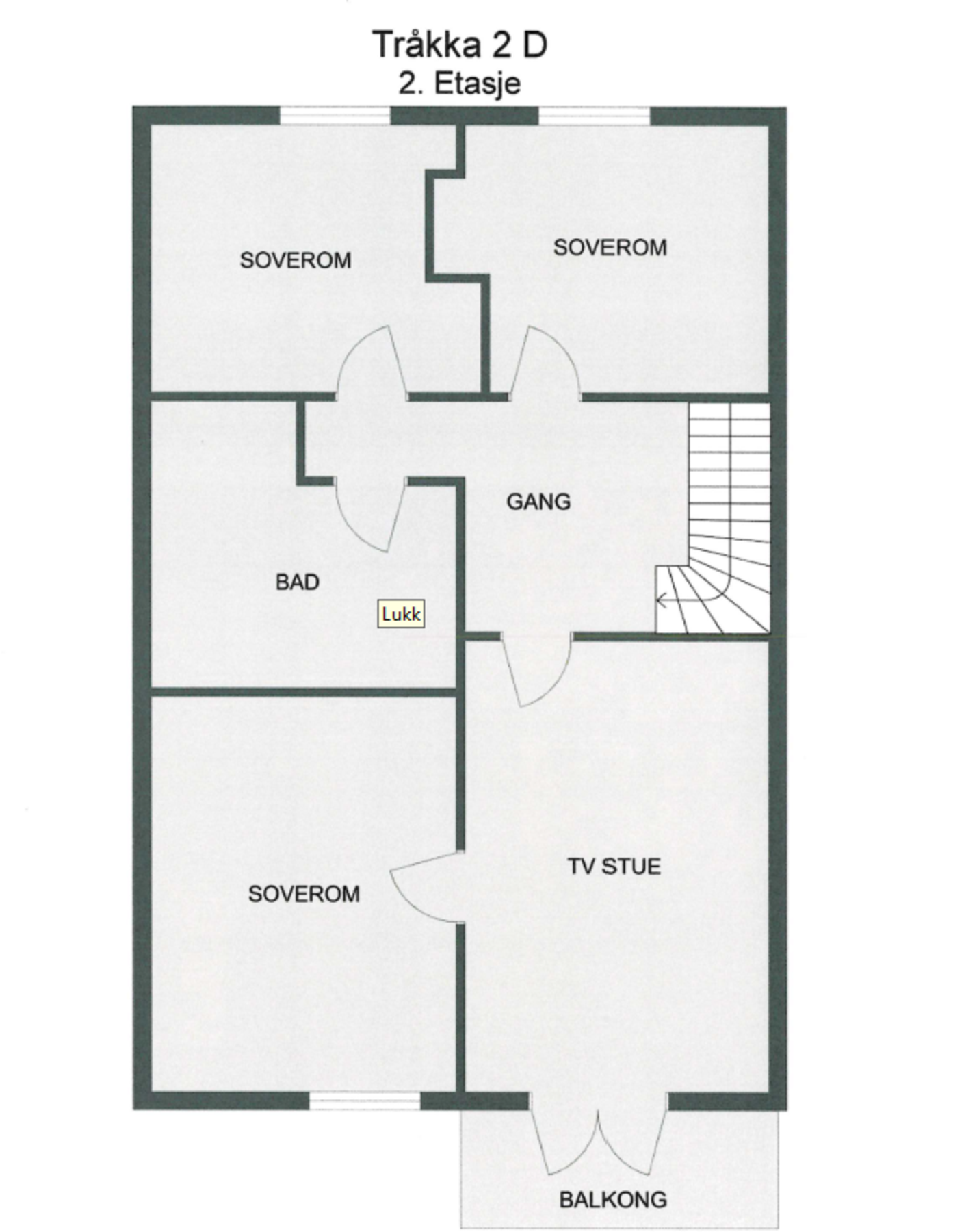 Plantegning 2.etasje Galleribilde