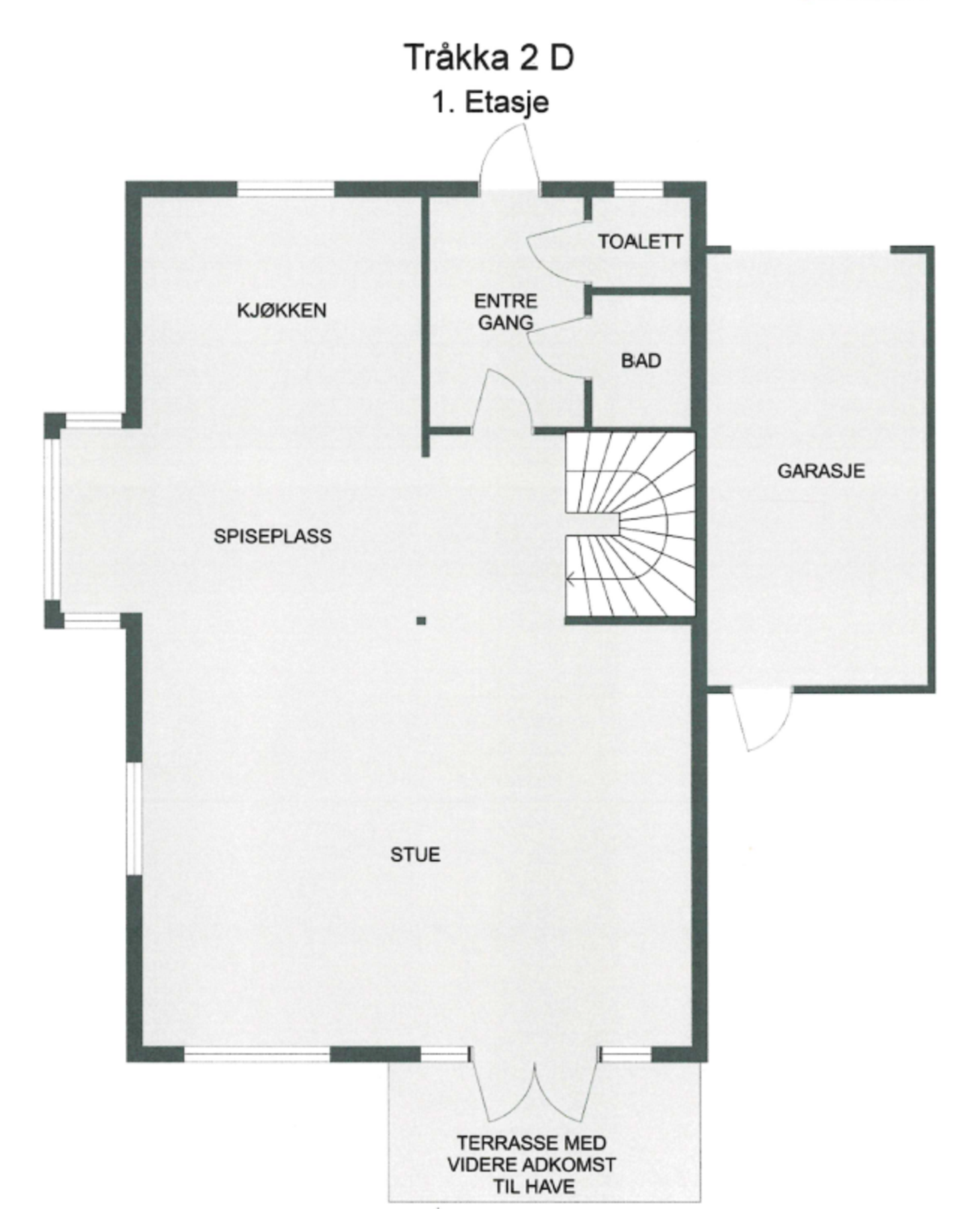 Plantegning 1.etasje Galleribilde