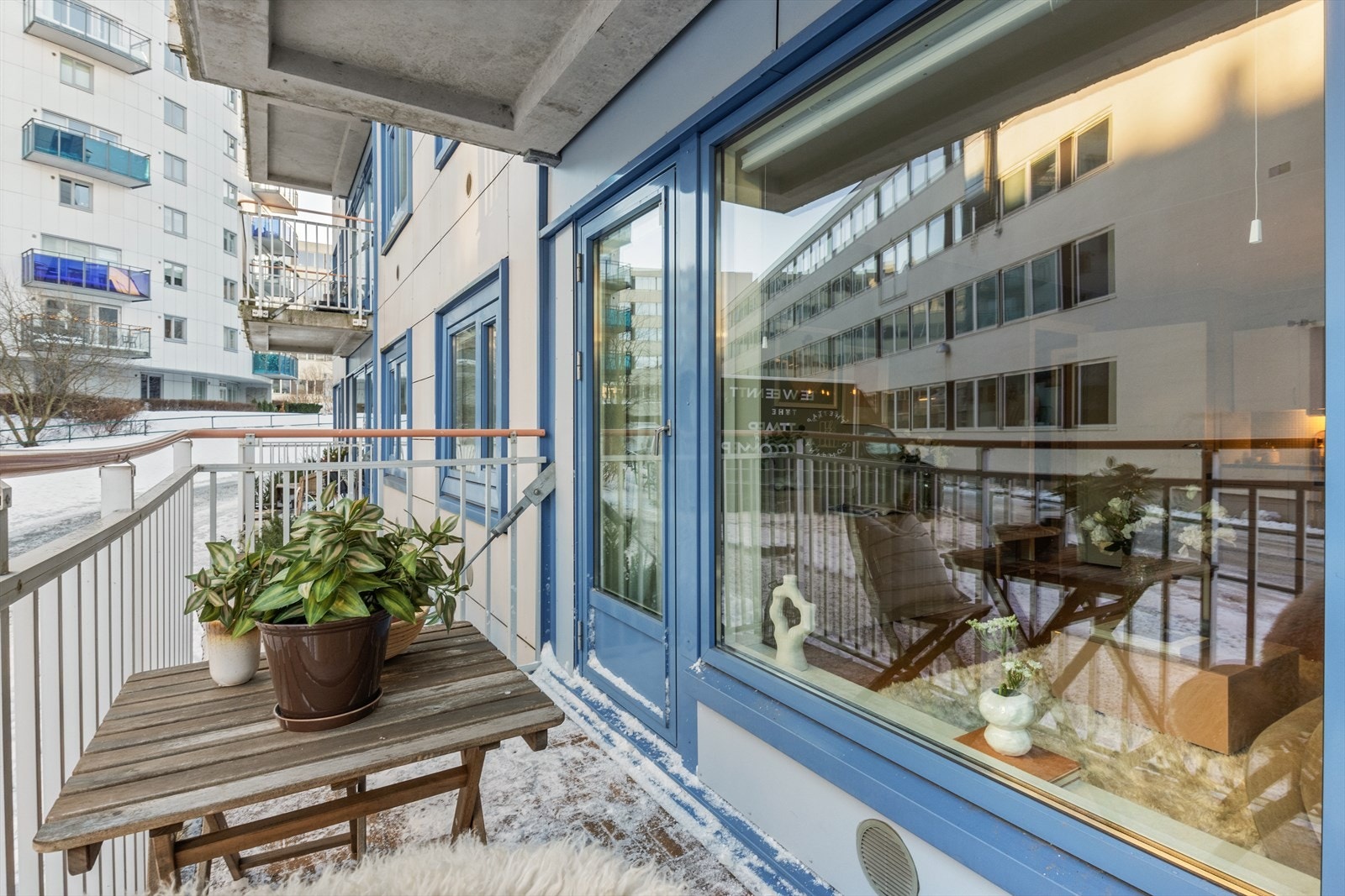 Balkongen vender mot nordøst. Galleribilde