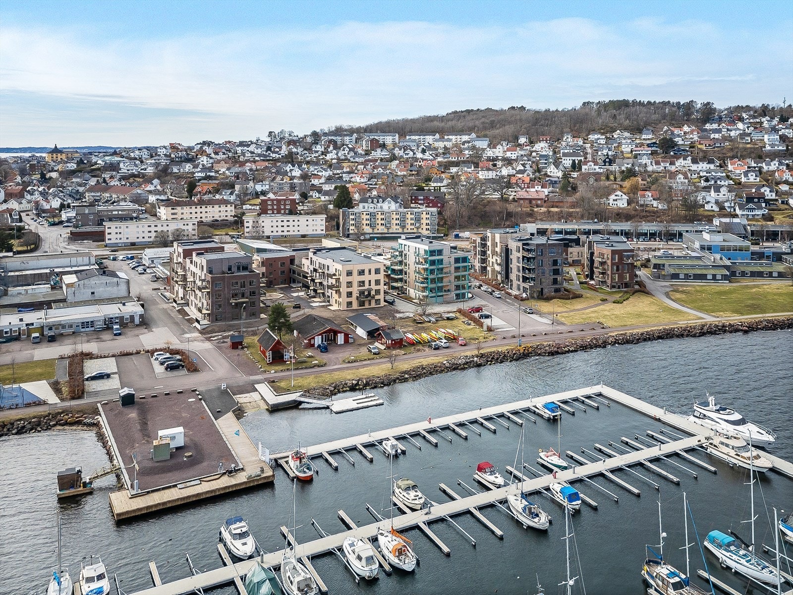 Den nye bydelen ved Horten Indre havn. Galleribilde