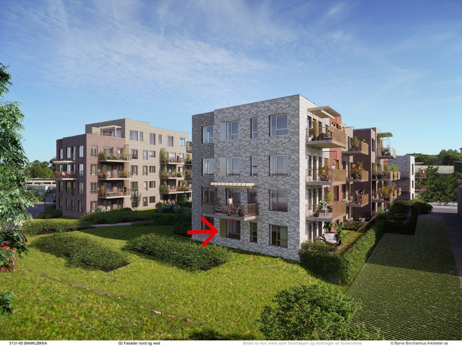 Lekker 4-roms leilighet i 1. linje mot sjøen. Galleribilde